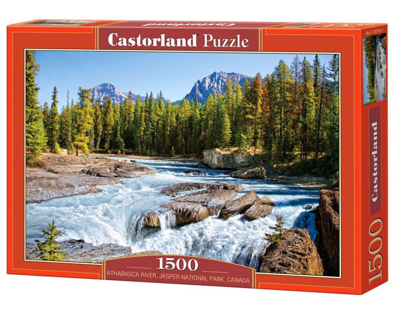 1500 Piece Jigsaw Puzzle, Athabasca River, Jasper National Park, Canada, Mountains and River, Adult Puzzles, Castorland C-150762-2